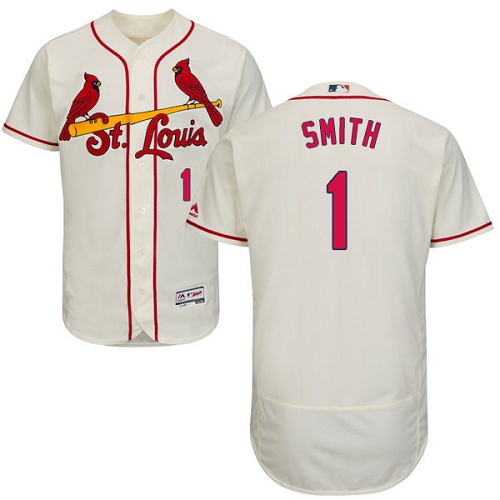 Cardinals 1 Ozzie Smith Cream Flexbase Jersey Cardinals 1 Ozzie Smith Cream Flexbase Jersey