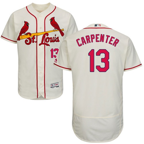 Cardinals 13 Matt Carpenter Cream Flexbase Jersey