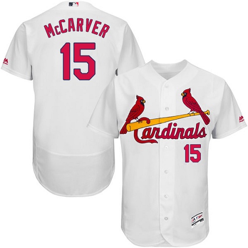 Cardinals 15 Tim McCarver White Flexbase Jersey