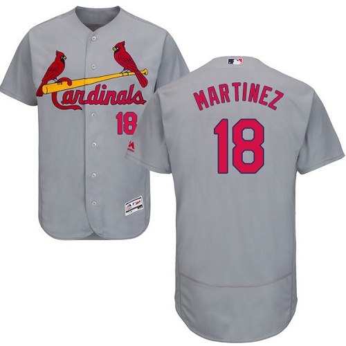 Cardinals 18 Carlos Martinez Gray Flexbase Jersey