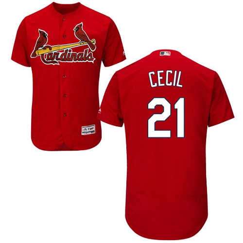 Cardinals 21 Brett Cecil Red Flexbase Jersey