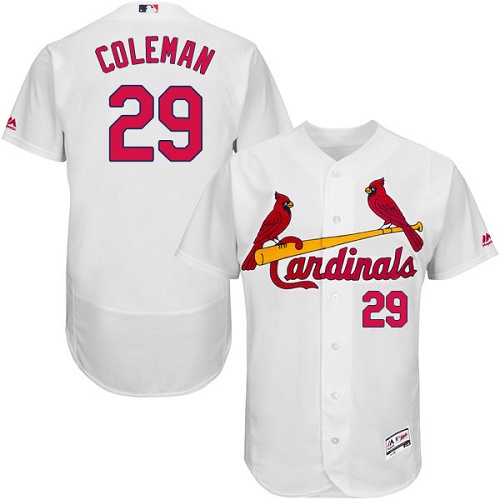 Cardinals 29 Vince Coleman White Flexbase Jersey