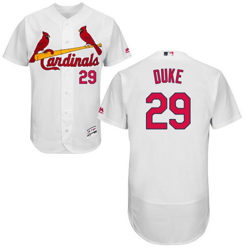 Cardinals 29 Zach Duke White Flexbase Jersey