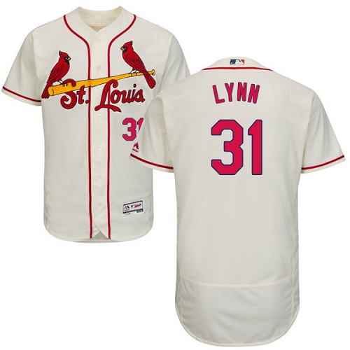 Cardinals 31 Lance Lynn Cream Flexbase Jersey