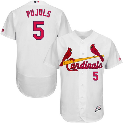 Cardinals 5 Albert Pujols White Flexbase Jersey