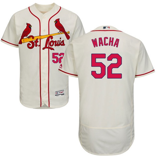 Cardinals 52 Michael Wacha Cream Flexbase Jersey