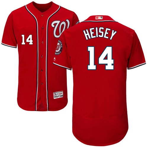 Nationals 14 Chris Heisey Red Flexbase Jersey