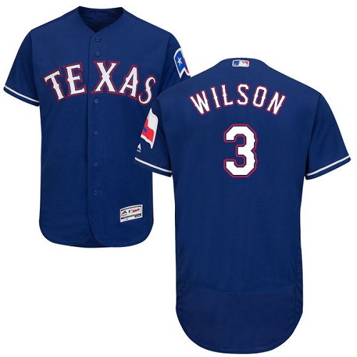 Rangers 3 C.J. Wilson Blue Flexbase Jersey