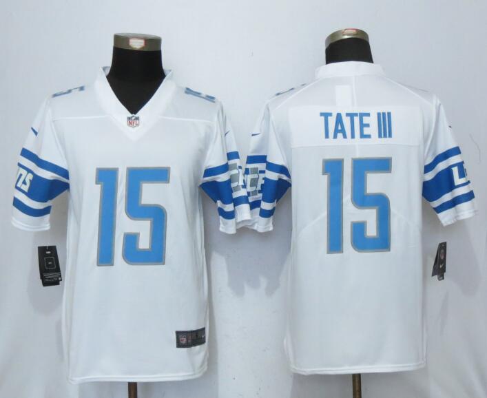 Nike Lions 15 Golden Tate III White 2017 Vapor Untouchable Limited Player Jersey