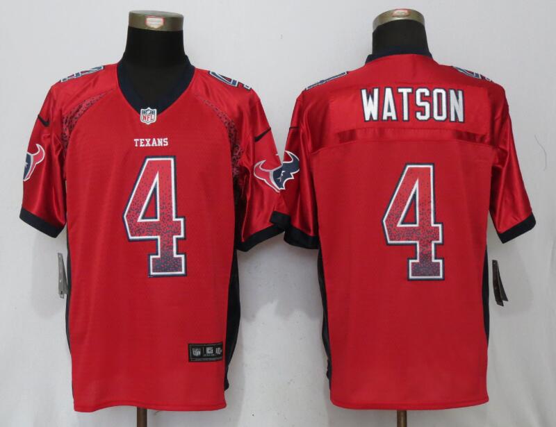 Nike Texans 4 DeShaun Watson Red Drift Fashion Elite Jersey
