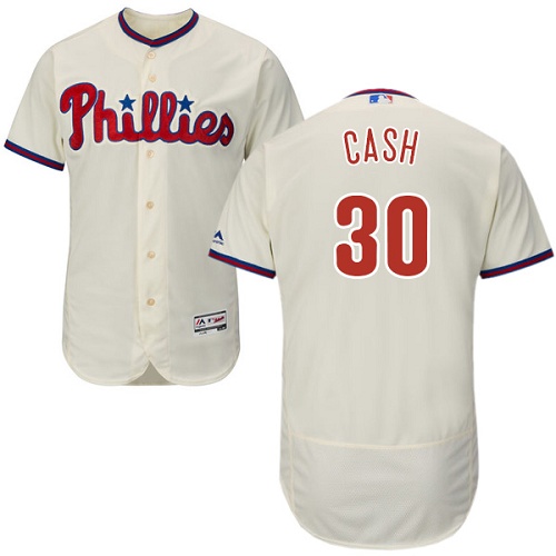 Phillies 30 Dave Cash Cream Flexbase Jersey