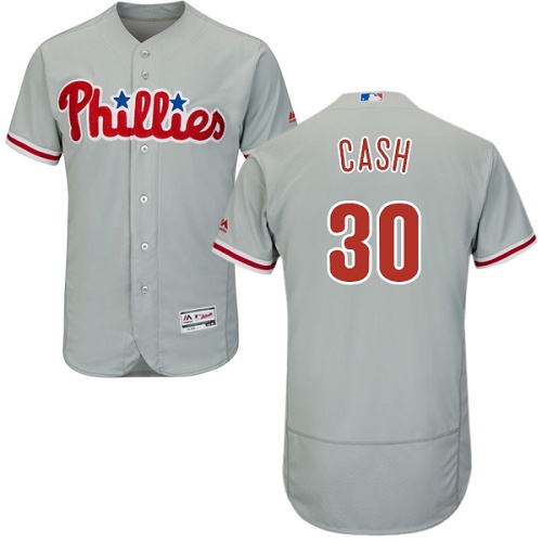 Phillies 30 Dave Cash Gray Flexbase Jersey