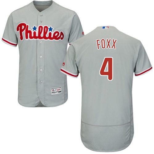 Phillies 4 Jimmy Foxx Gray Flexbase Jersey
