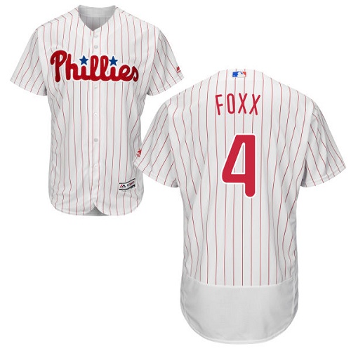 Phillies 4 Jimmy Foxx White Flexbase Jersey
