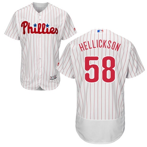 Phillies 58 Jeremy Hellickson White Flexbase Jersey