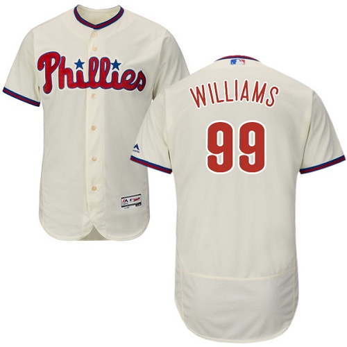 Phillies 99 Nick Williams Cream Flexbase Jersey - Click Image to Close