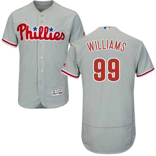 Phillies 99 Nick Williams Gray Flexbase Jersey - Click Image to Close