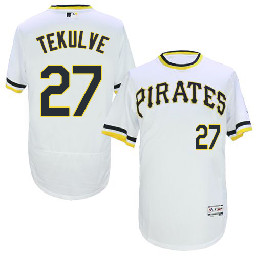 Pirates 27 Jung ho Kang White Cooperstown Collection Flexbase Jersey