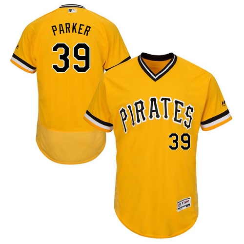 Pirates 39 Dave Parker Gold Throwback Flexbase Jersey - Click Image to Close