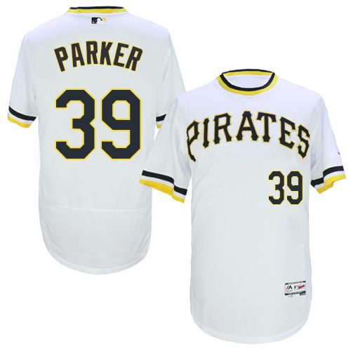 Pirates 39 Dave Parker White Cooperstown Collection Flexbase Jersey