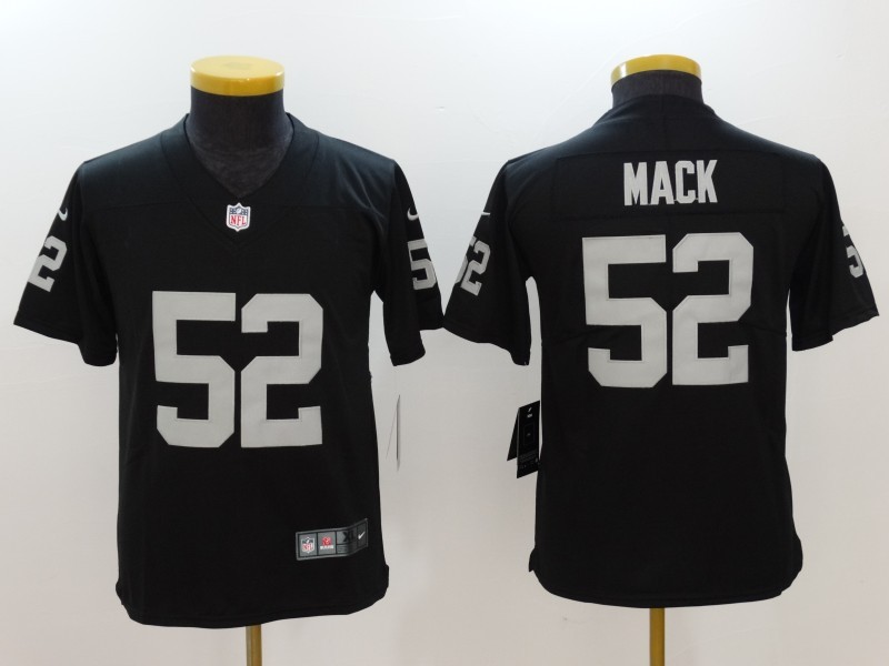 Nike Raiders 52 Khalil Mack Black Vapor Untouchable Youth Limited Jersey