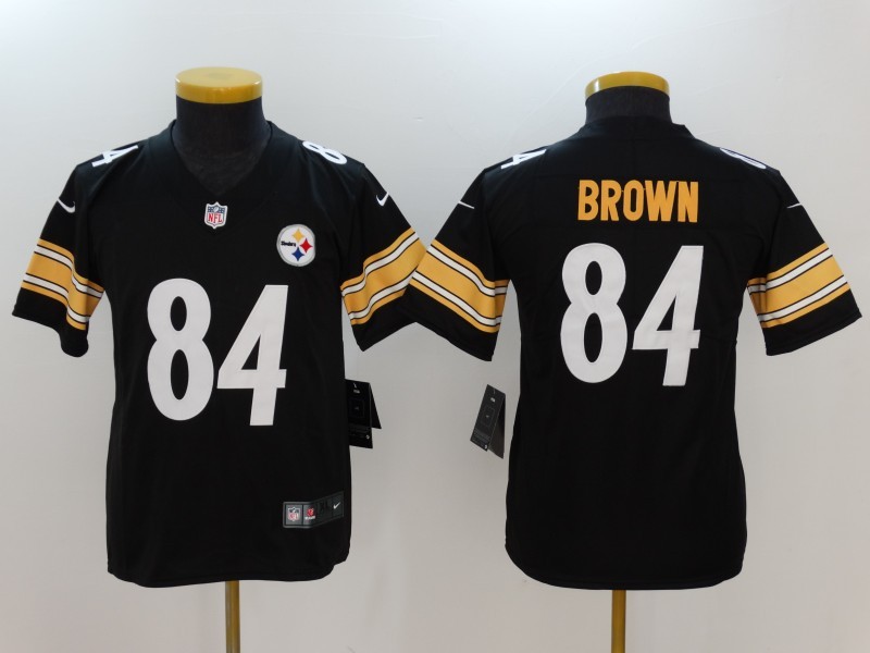 Nike Steelers 84 Antonio Brown Black Vapor Untouchable Youth Limited Jersey