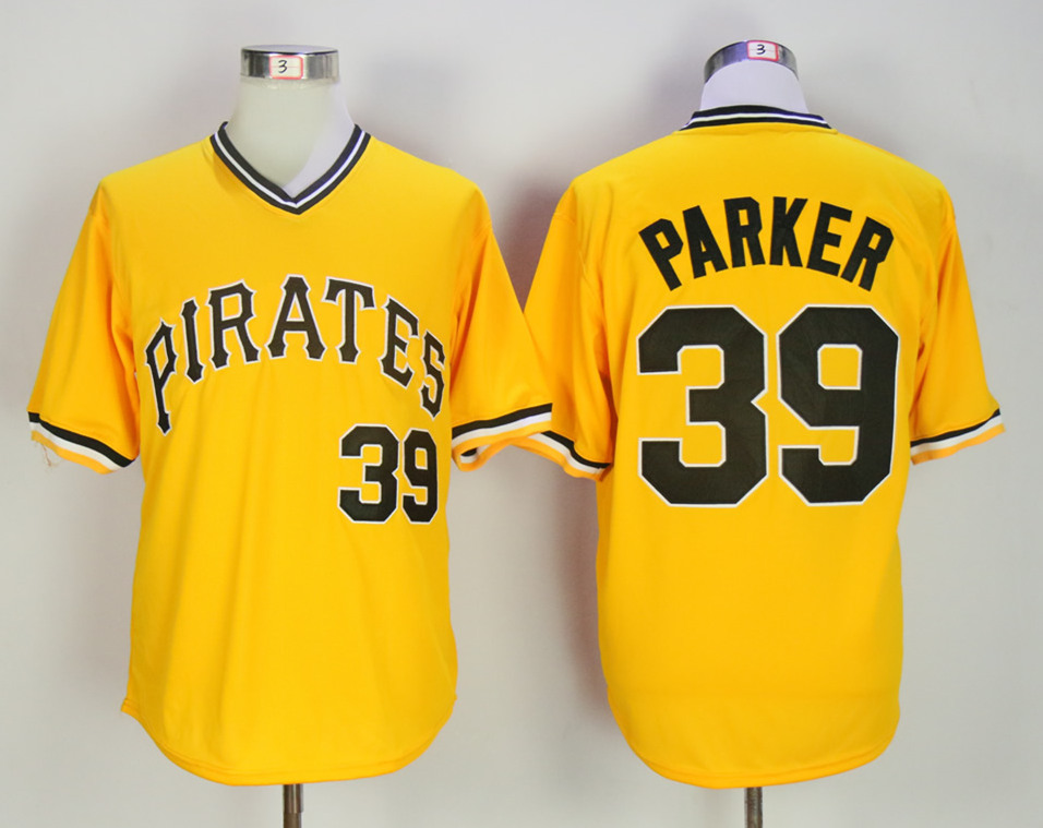 Pirates 39 Dave Parker Yellow Alternate Cool Base Jersey