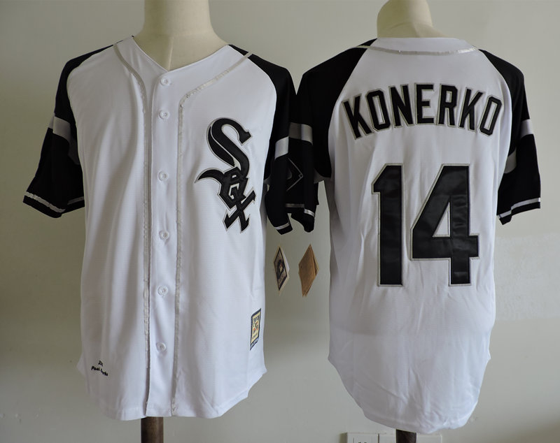 White Sox 14 Paul Konerko White 2005 World Series Champions Cooperstown Collection Jersey