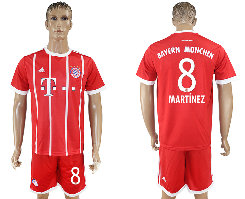 2017-18 Bayern Munich 8 MARTINEZ Home Soccer Jersey