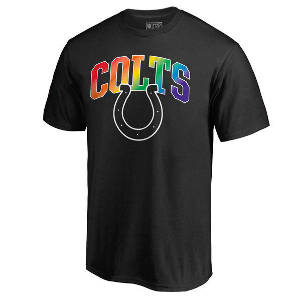 Men's Indianapolis Colts NFL Pro Line by Fanatics Branded Black Big & Tall Pride T-Shirt