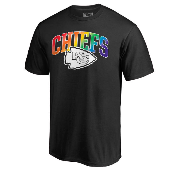 Men's Kansas City Chiefs NFL Pro Line by Fanatics Branded Black Big & Tall Pride T-Shirt