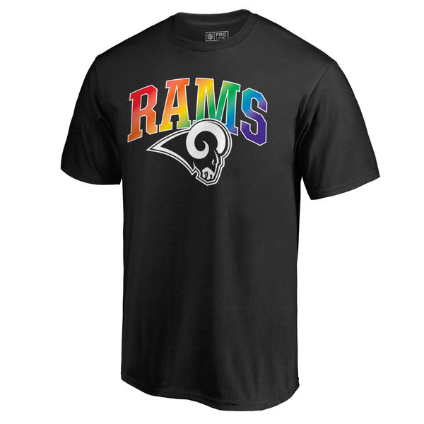 Men's Los Angeles Rams NFL Pro Line by Fanatics Branded Black Big & Tall Pride T-Shirt Men's Los Angeles Rams NFL Pro Line by Fanatics Branded Black Big & Tall Pride T-Shirt