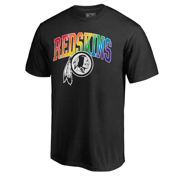 Men's Washington Redskins NFL Pro Line by Fanatics Branded Black Big & Tall Pride T-Shirt - Click Image to Close