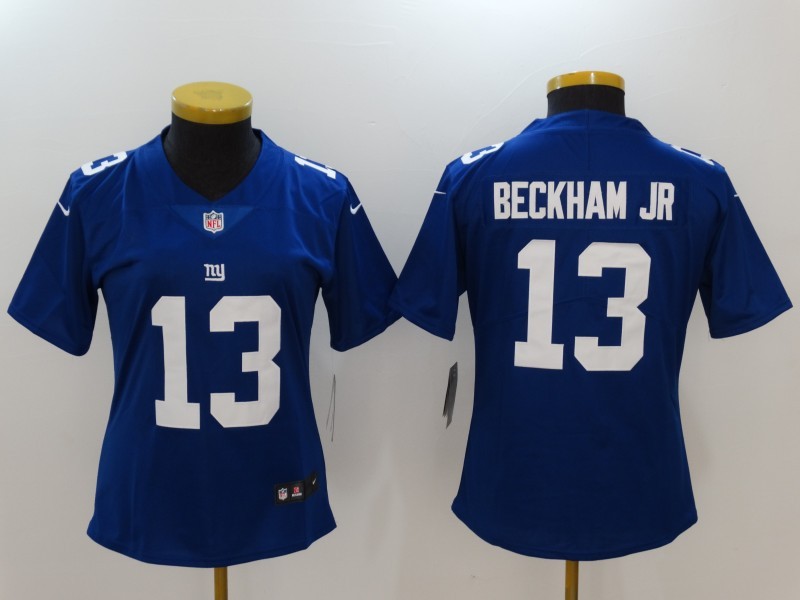 Nike Giants 13 Odell Beckham Jr Blue Vapor Untouchable Women Limited Jersey Nike Giants 13 Odell Beckham Jr Blue Vapor Untouchable Women Limited Jersey