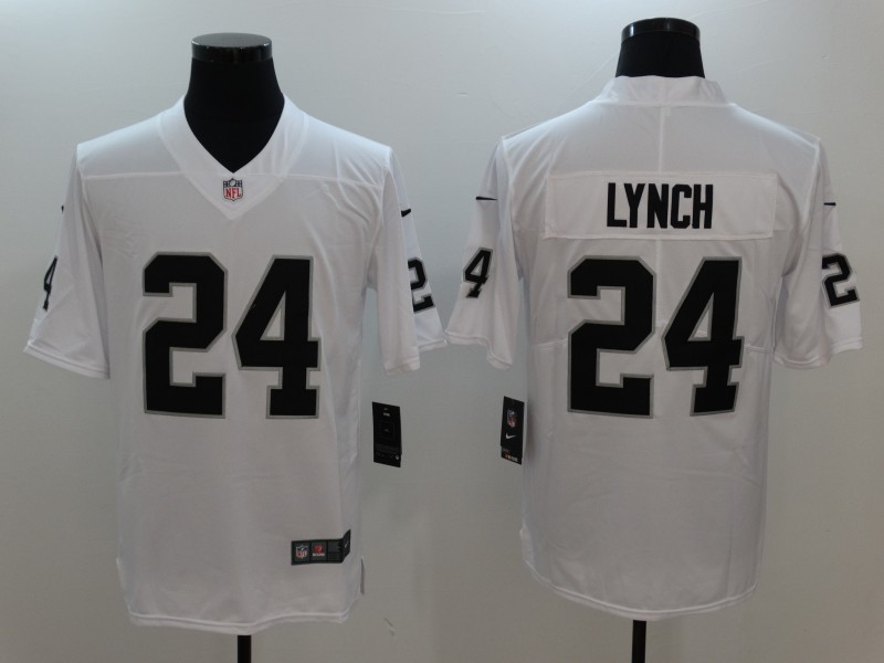 Nike Raiders 24 Marshawn Lynch White Vapor Untouchable Player Limited Jersey
