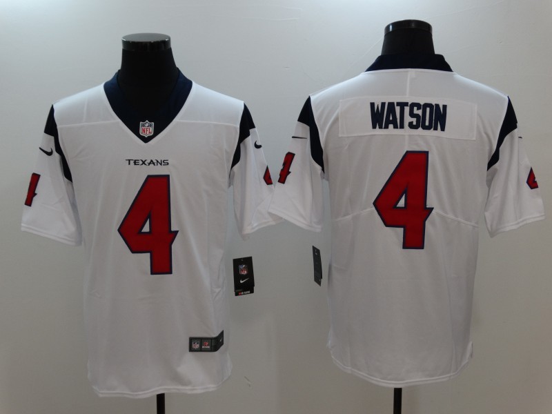 Nike Texans 4 Deshaun Watson White Vapor Untouchable Player Limited Jersey
