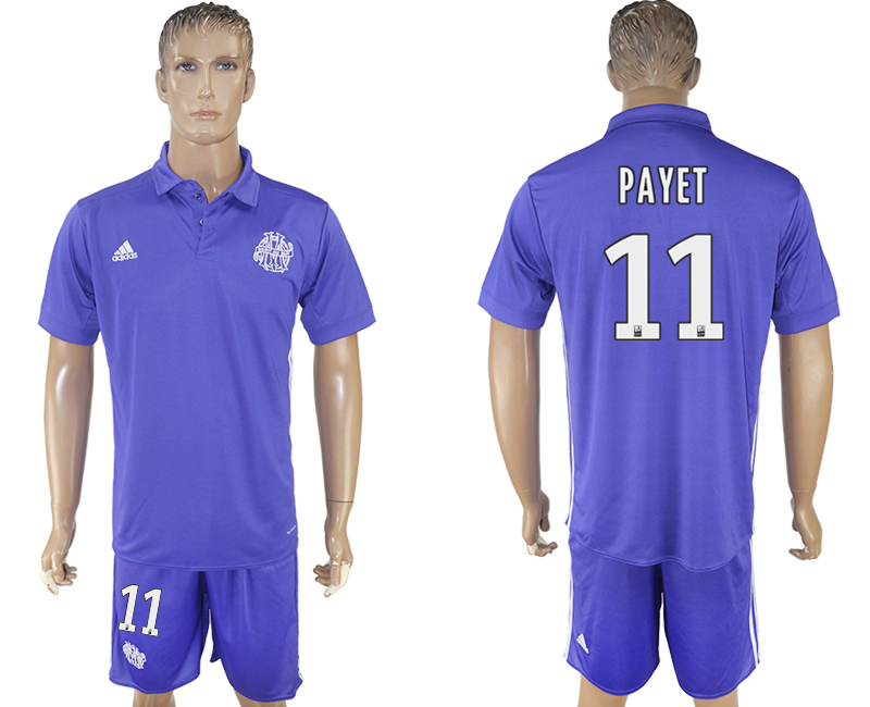2017-18 Olympique de Marseille 11 PAYET Third Away Soccer Jersey