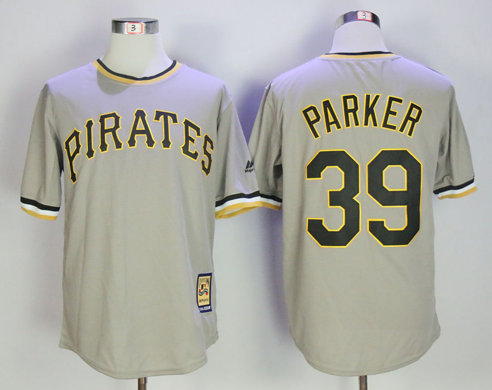 Pirates 39 Dave Parker Gray Cooperstown Collection Cool Base Jersey