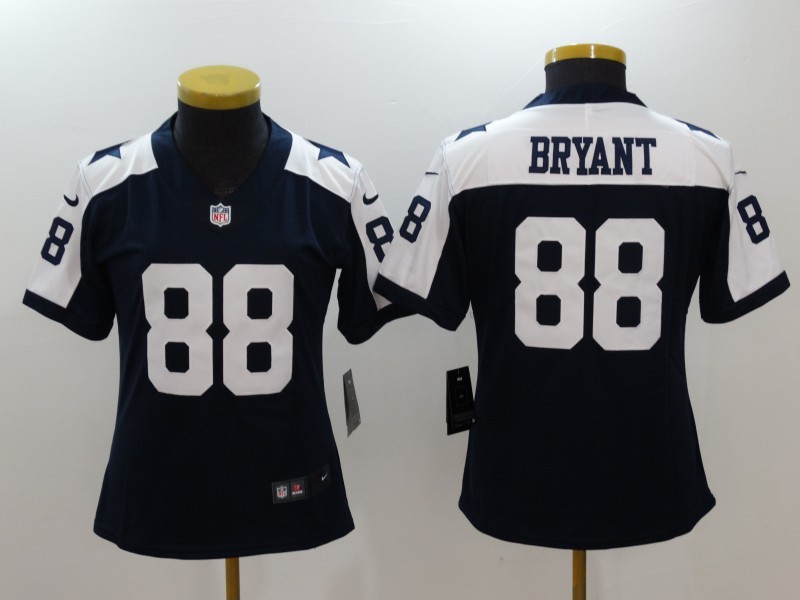 Nike Cowboys 88 Dez Bryant Navy Throwback Women Vapor Untouchable Player Limited Jersey