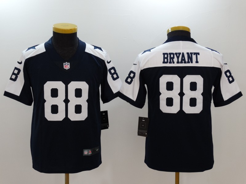 Nike Cowboys 88 Dez Bryant Navy Throwback Youth Vapor Untouchable Player Limited Jersey