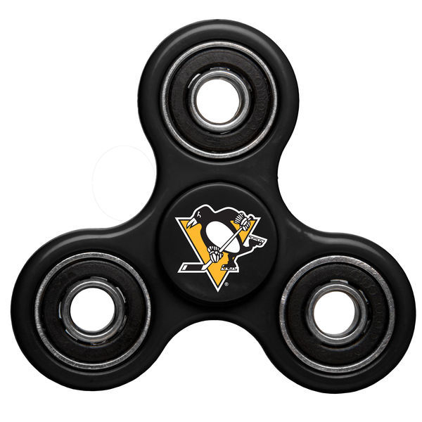 Penguins Team Logo Black Fidget Spinner