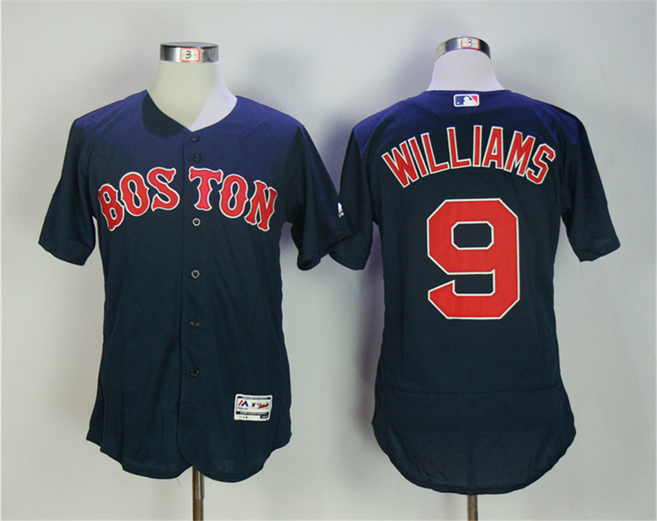 Red Sox 9 Ted Williams Navy Flexbase Jersey
