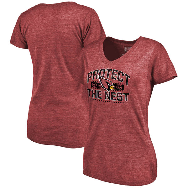 Arizona Cardinals NFL Pro Line Women's Hometown Collection The Nest Tri Blend T-Shirt Crimson