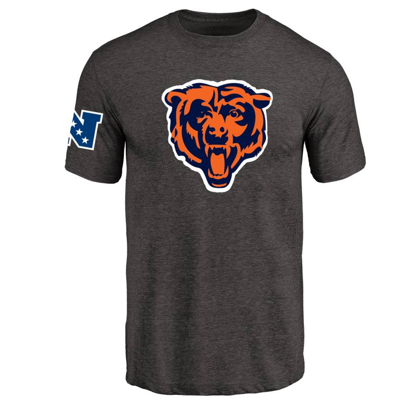 Chicago Bears NFL Men's Design Your Own Tri Blend T-Shirt Black Chicago Bears NFL Men's Design Your Own Tri Blend T-Shirt Black