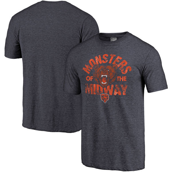 Chicago Bears NFL Pro Line Hometown Collection Tri Blend T-Shirt Navy Chicago Bears NFL Pro Line Hometown Collection Tri Blend T-Shirt Navy