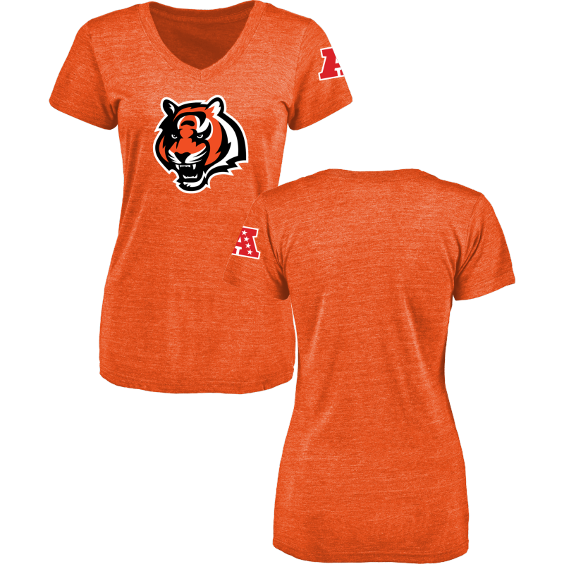 Cincinnati Bengals Women's Design Your Own V Neck Tri Blend T-Shirt