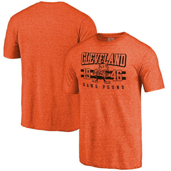 Cleveland Browns NFL Pro Line Hometown Collection Tri Blend T-Shirt Orange