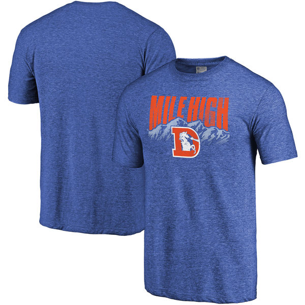 Denver Broncos NFL Pro Line Hometown Collection Tri Blend T-Shirt Royal