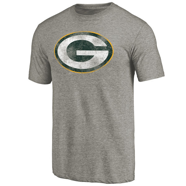 Green Bay Packers NFL Pro Line Distressed Team T-Shirt Ash