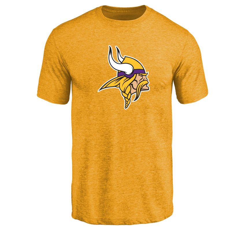 Minnesota Vikings Design Your Own Tri Blend T-Shirt Yellow